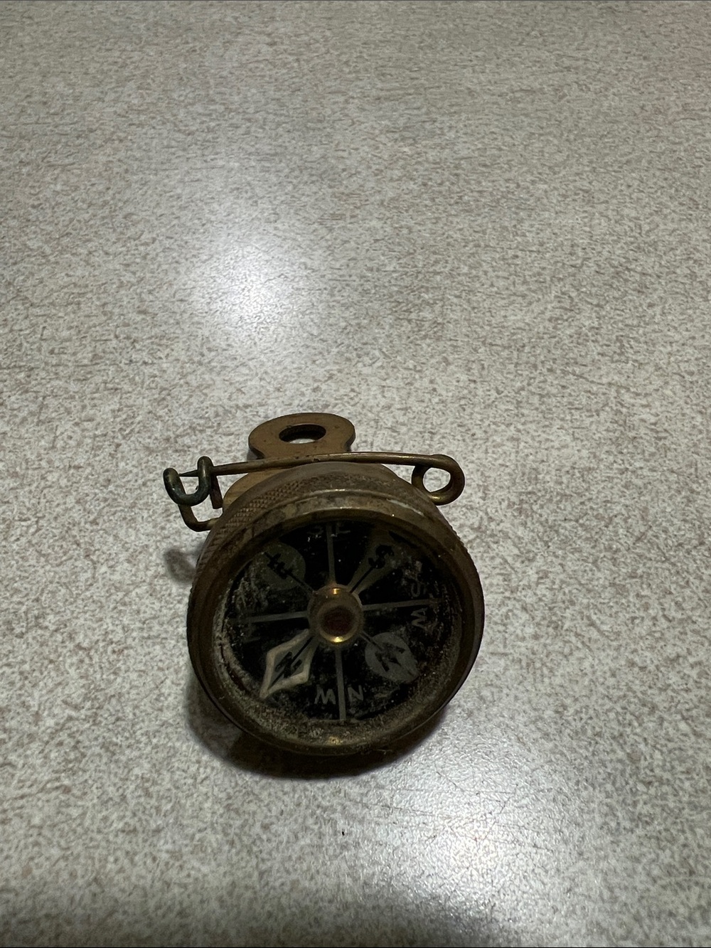 Marbles Gladstone Antique Brass Compass pin